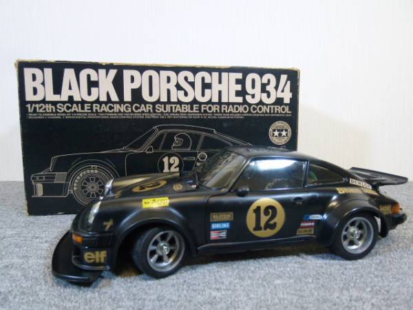 タミヤ1⁄12ブラックポルシェ 934 GT-01シャーシ限定 タミヤ!!限定1/12