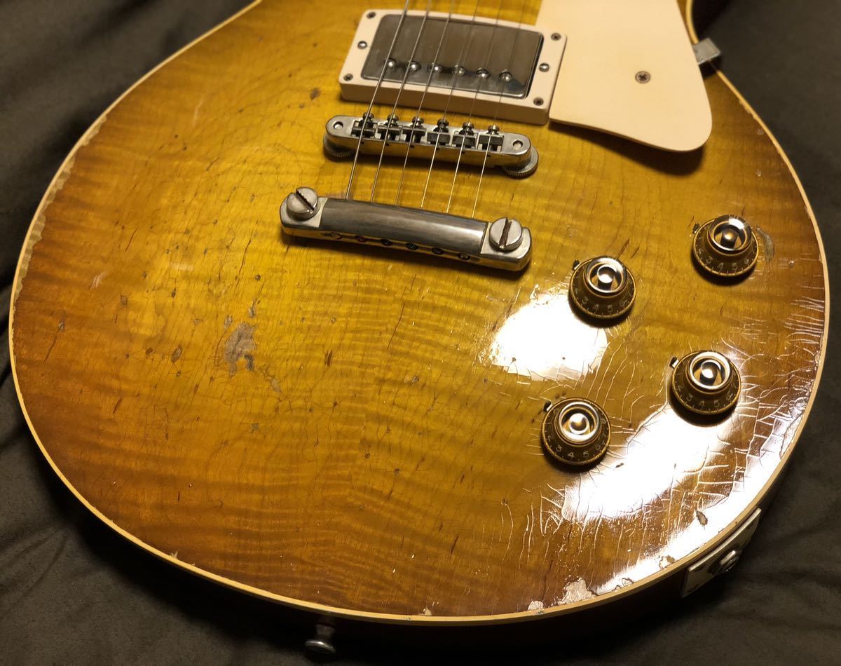 レスポールタイプ ギター レリック加工！即決！の落札情報詳細