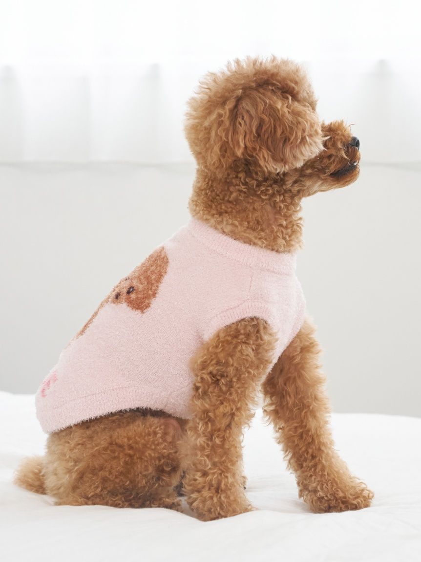 CAT&DOG】スムーズィートイプードル柄ジャガードプルオーバー(ウェア