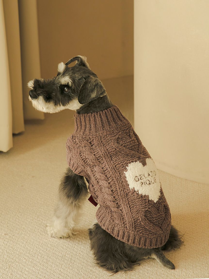 ジェラートピケ ハートアランハイネックプルオーバー Lサイズ 【公式通販】