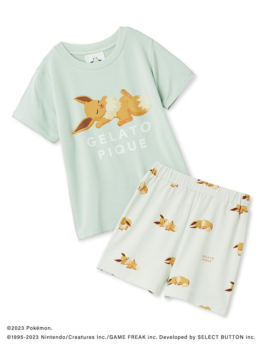 ポケモンスリープ】【キッズ】接触冷感プリントTシャツ＆ショート
