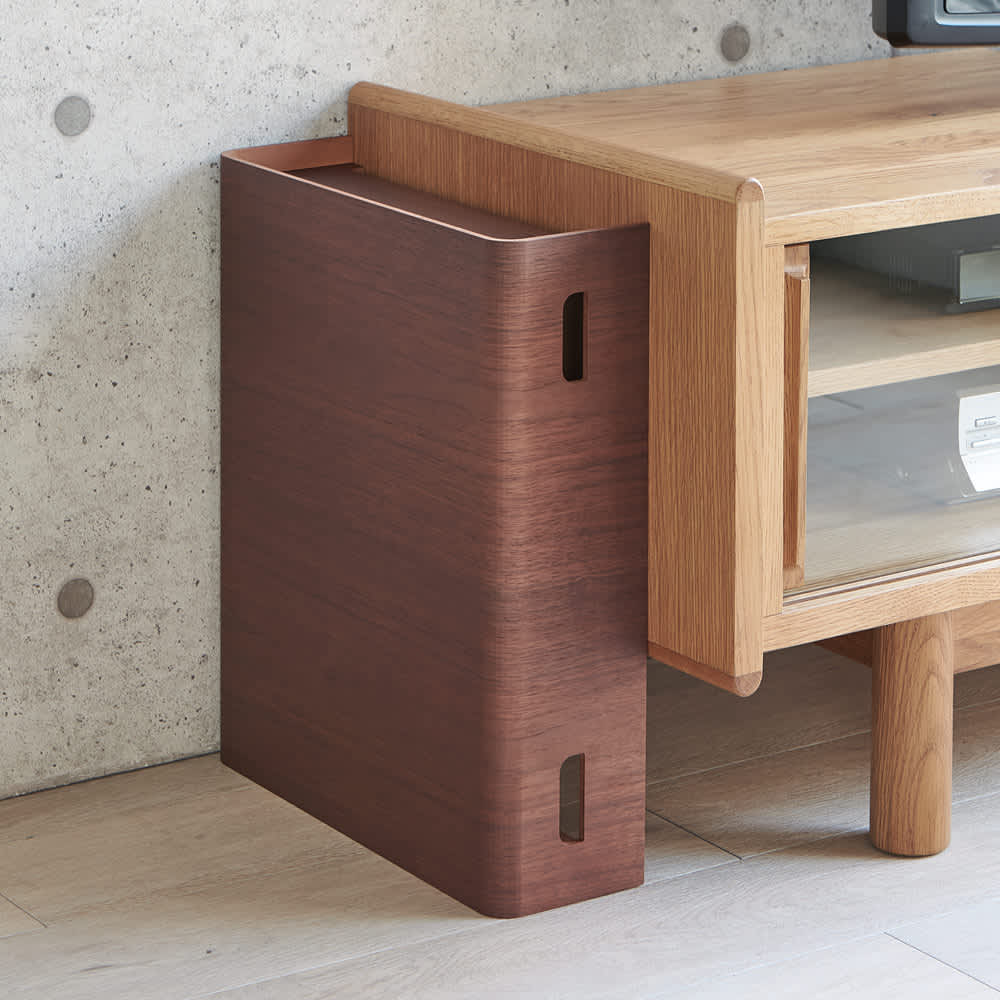 大容量曲木スリムルーター収納 ロータイプ 通販 - ディノス