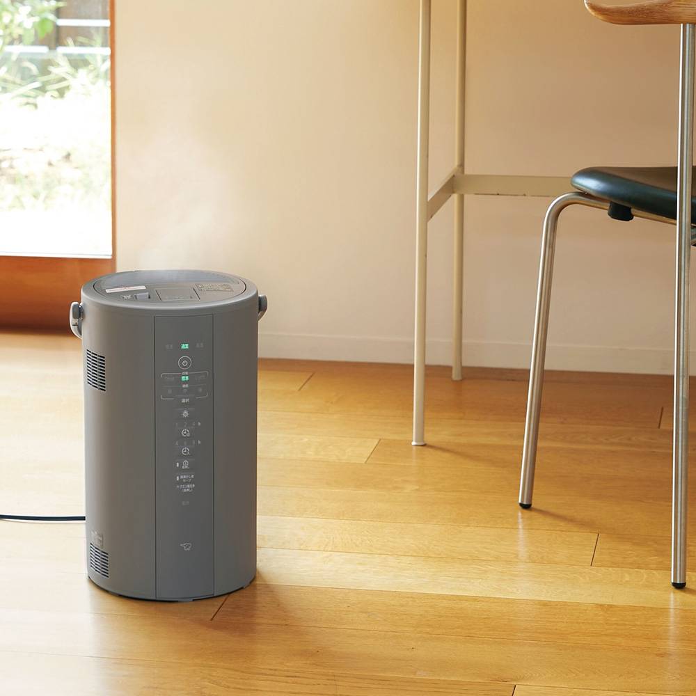 ✓象印スチーム式加湿器 4L 大容量 EE-DD50-HA グレー EE-DD50-HA