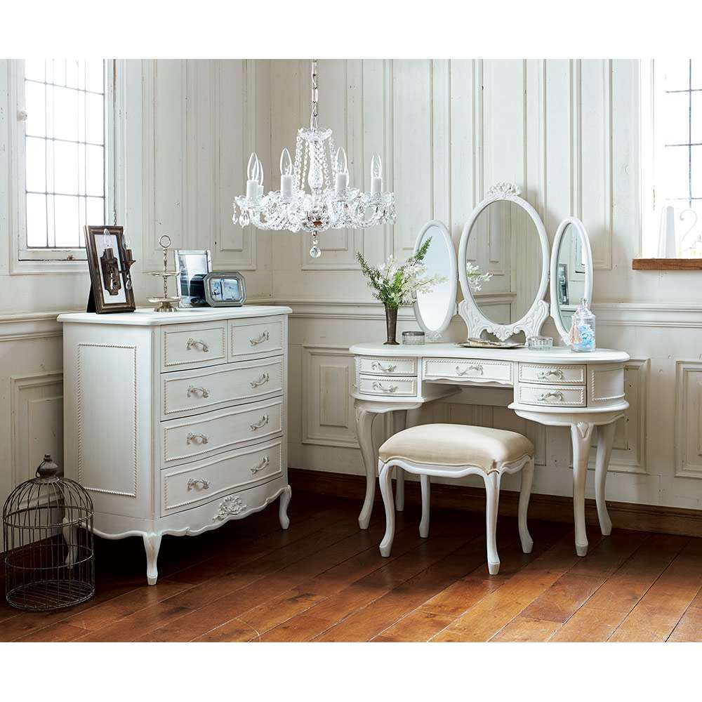シャビーシック ホワイト フレンチ収納家具シリーズ ドレッサー 通販