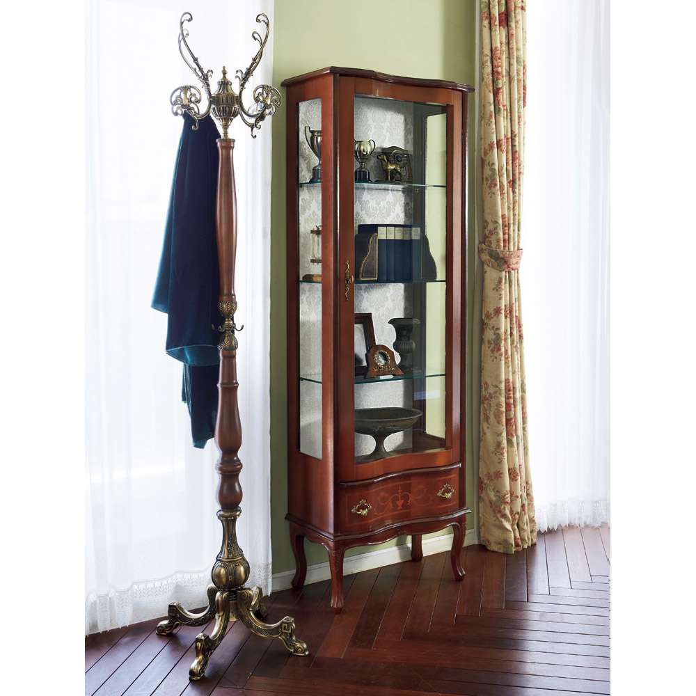 イタリア製 象がんシリーズ ガラスキャビネット 高さ170cm 通販 - ディノス