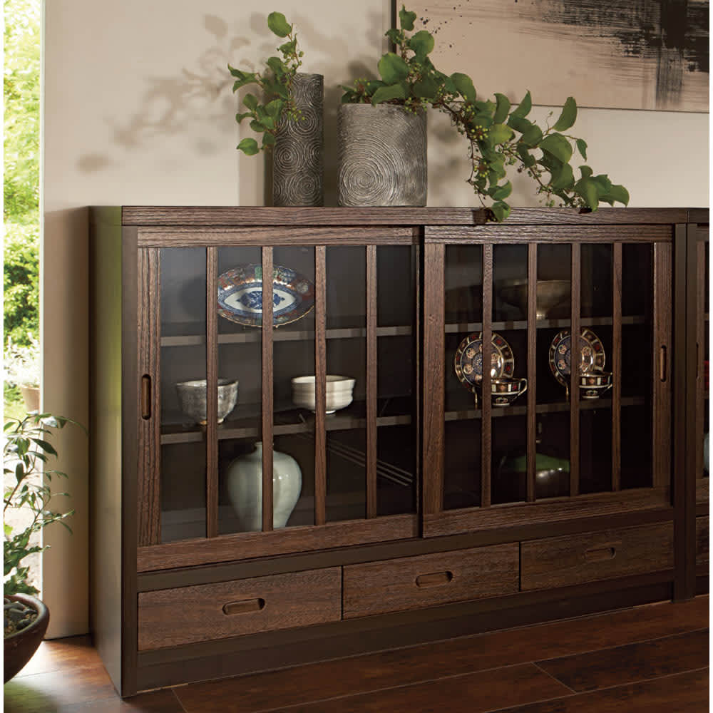 日本製 桐天然木水屋シリーズ サイドボード・幅120cm 通販 - ディノス