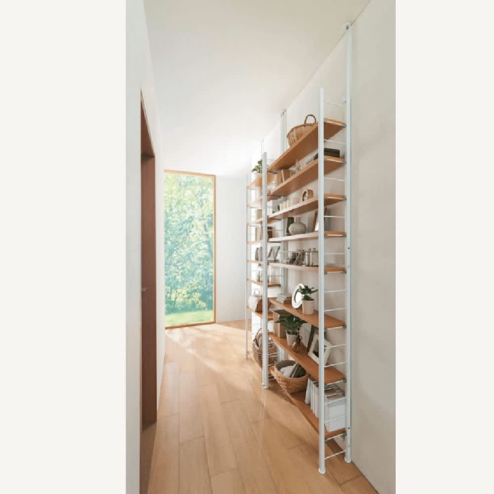 突っ張り式高さ調節シリーズ シェルフラック 幅60奥行20cm 通販 - ディノス