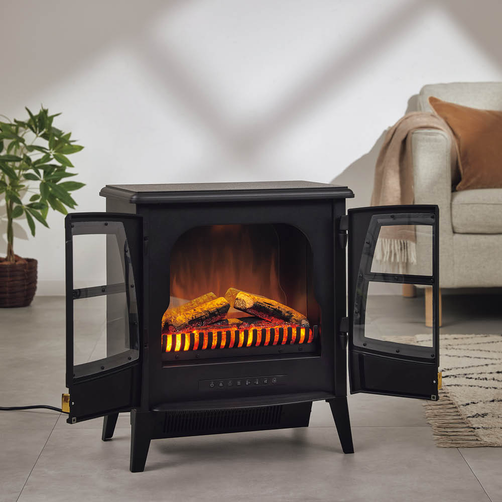 Dimplex 暖炉型電気ストーブ 電気ストーブ 黒 レトロ風 Dimplex 電気