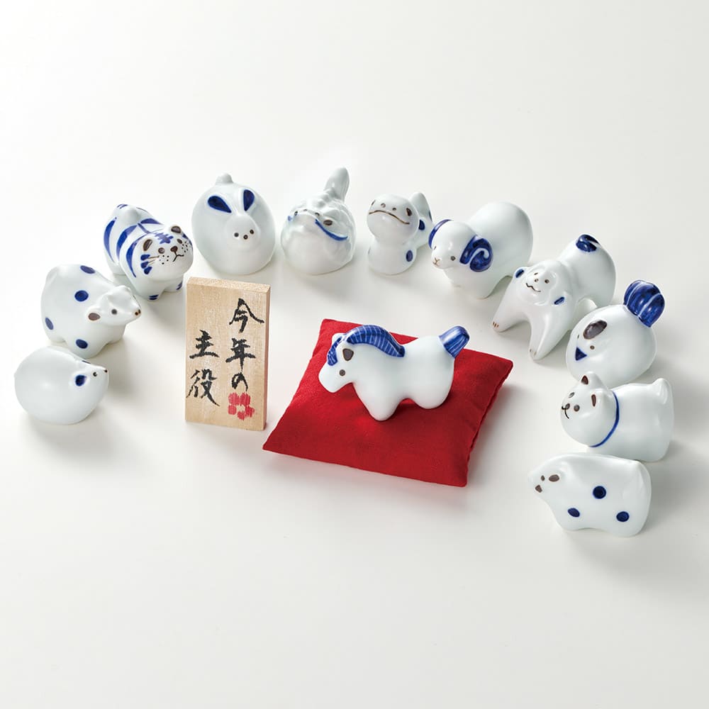波佐見焼〉「えとせとら」十二支セット 通販 - ディノス