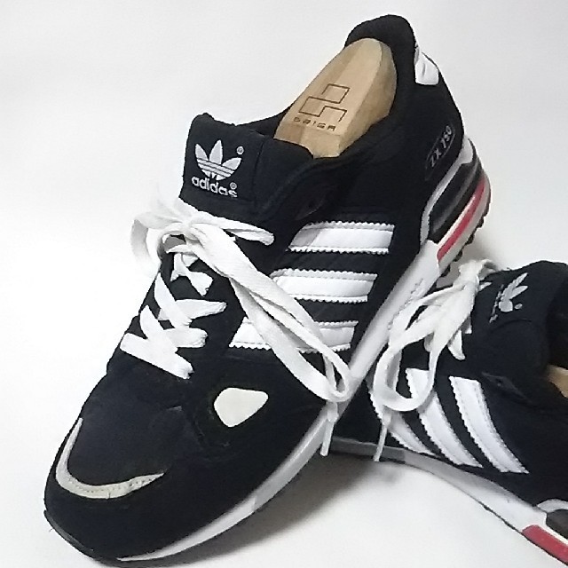 adidas - 限定カラー黒白!アディダスZX750高級レザースニーカーMAX95