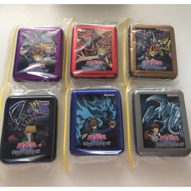 遊戯王森永製菓ウェファーチョコシール未開封、缶フルコンプリート