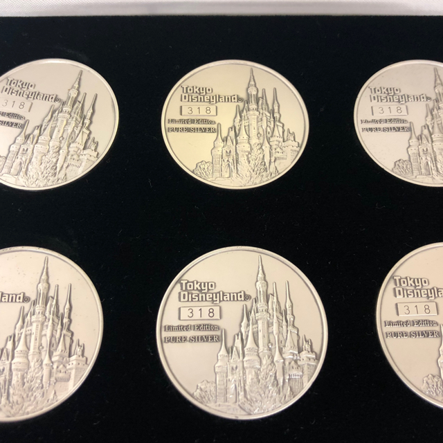 ディズニーランド オリジナル純銀製メダル ミッキーマウス ムービー