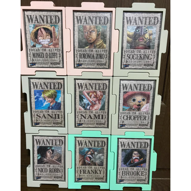 ワンピース 手配書 ジグソーパズル セット 150ピース 完成品 フレーム