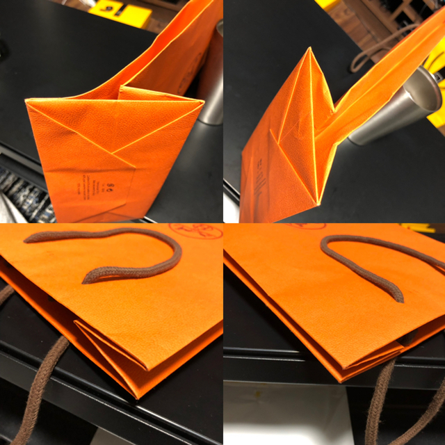 HERMES】ネクタイ用空箱8個 & ショップ袋8枚 HERMES】ネクタイ用空