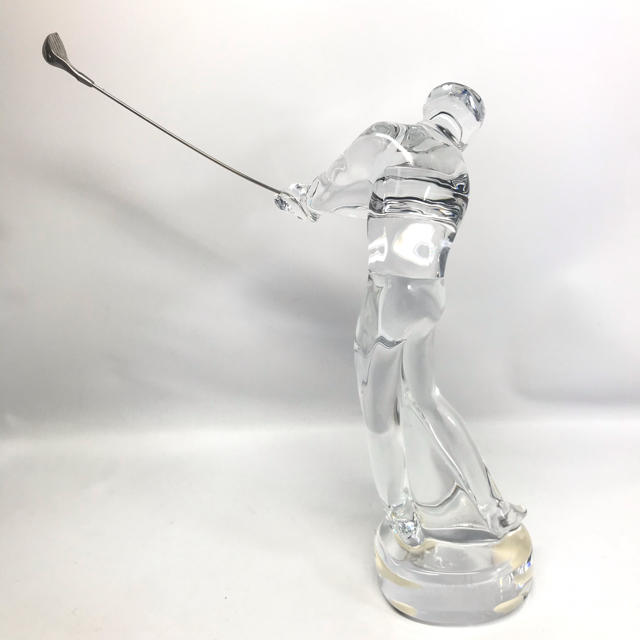 Baccarat バカラ ゴルファー クリスタルガラス オブジェ 置物 スイング