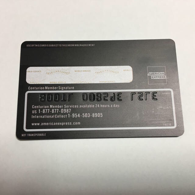 非売品】アメリカンエキスプレス ブラックカードラゲージタグ1枚