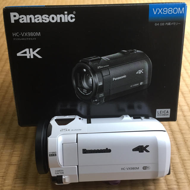 Panasonic HC-VX980M 4Kビデオカメラ 本体とバッテリー2個