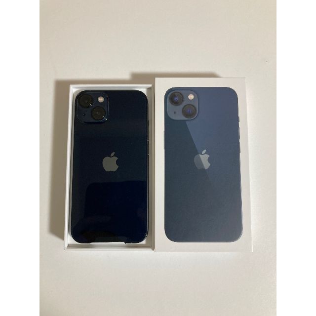 ☆箱充電ケーブルピン付き☆iPhone13 128GBミッドナイトSIMフリー 動作