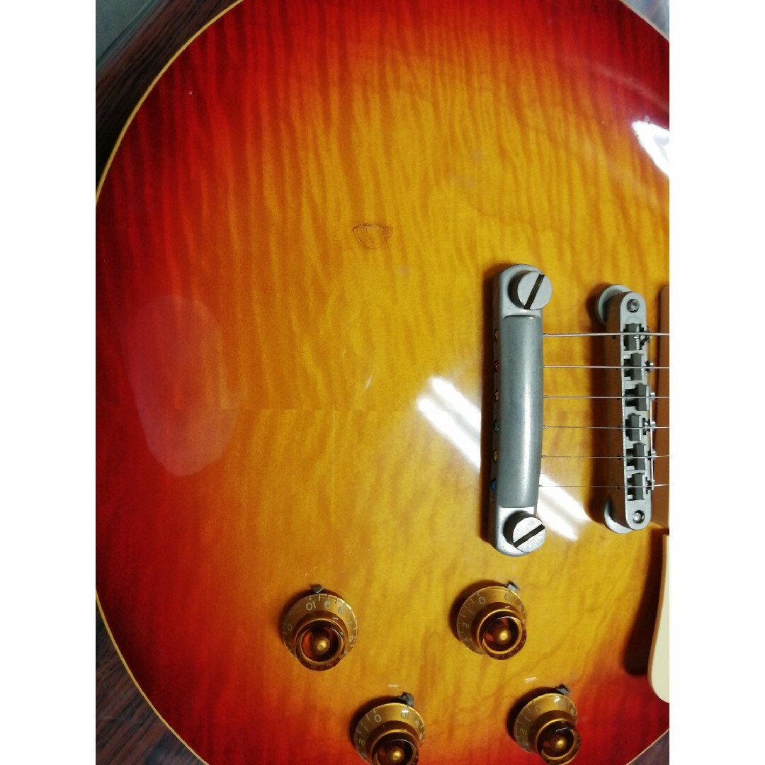 レスポール虎目良ギブソンギグケース付