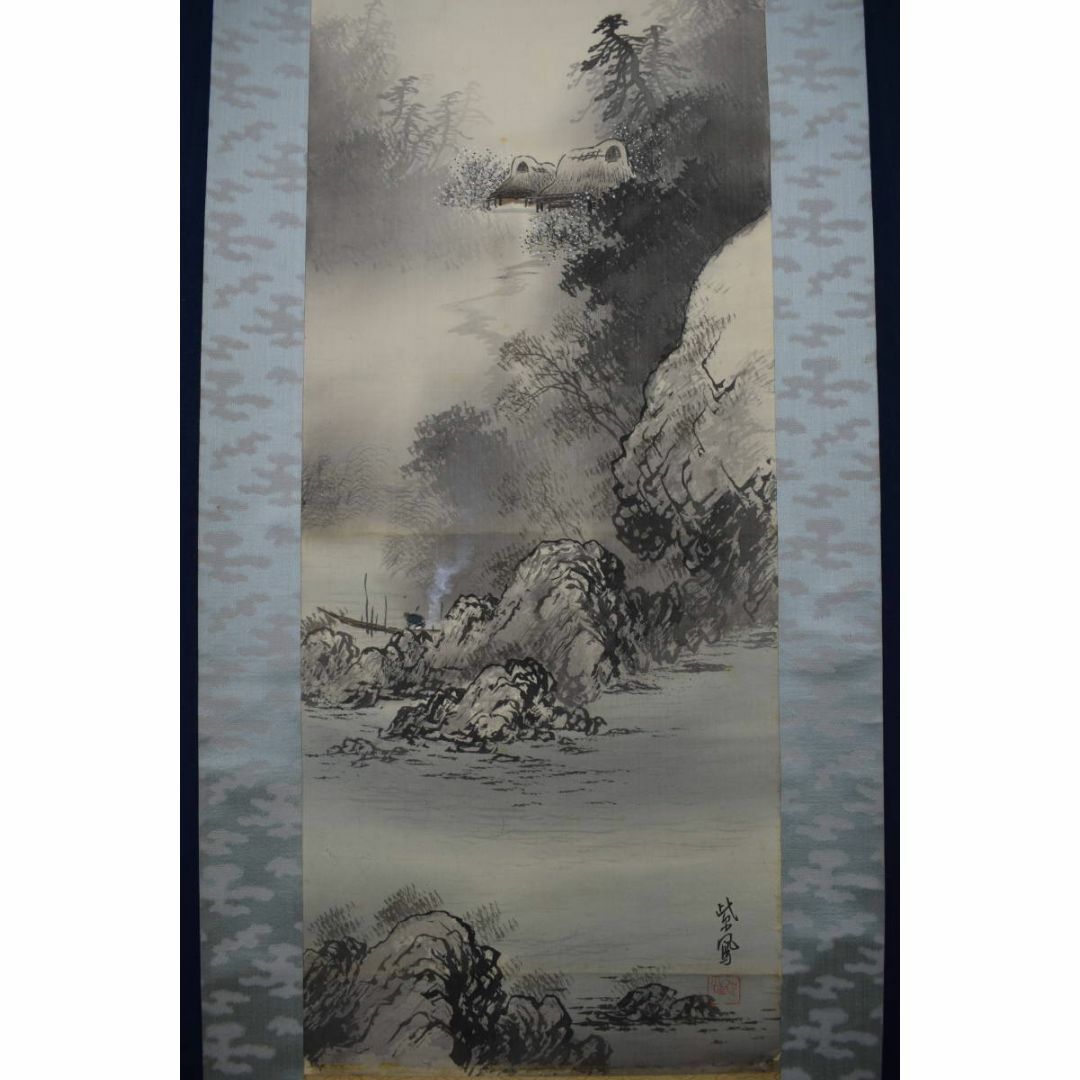 市原春晃⁄聖観世音菩薩⁄聖観音⁄布袋屋掛軸HG-720 文