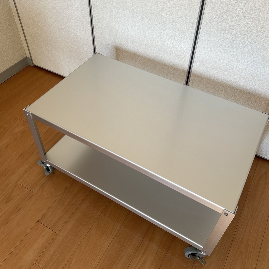 廃盤 無印良品 MUJI アルミローテーブル 大