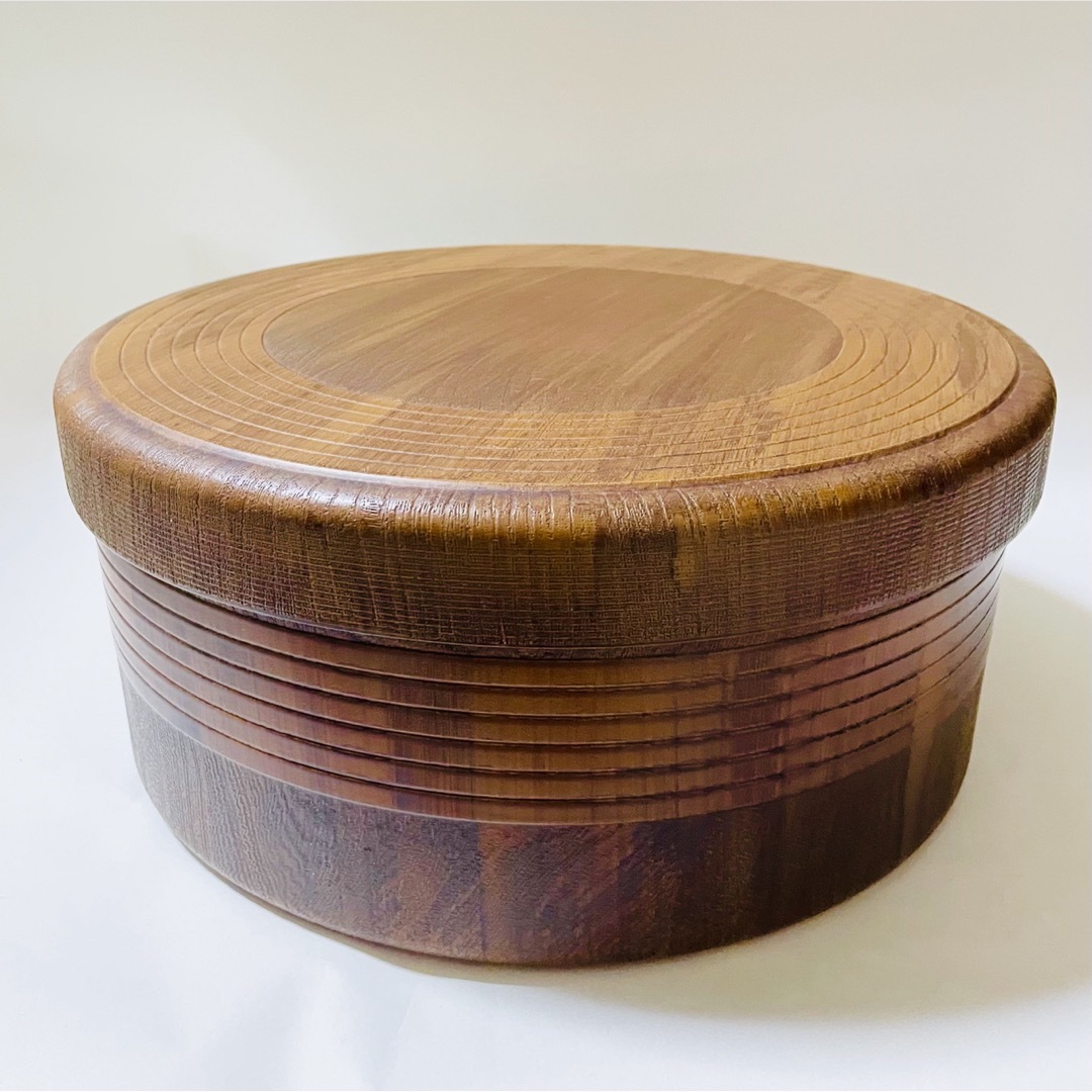 AC74 茶櫃 手付茶びつ 春図 漆絵 梅 うぐいす木製漆 アンティーク 木