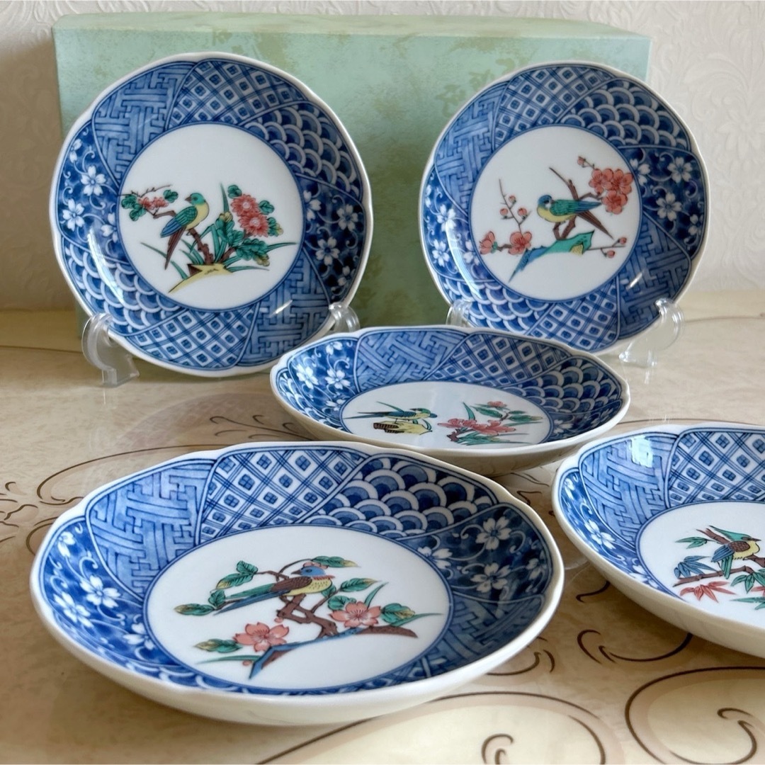 源右衛門】古伊万里の伝統 日本の名窯 舘林源右衛門作 染錦緑彩