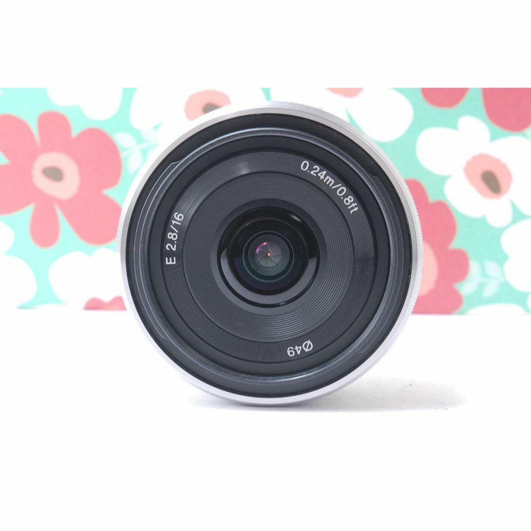 ❤SONY 単焦点 SEL16F28❤パンケーキレンズ Eマウント❤大人気❤️
