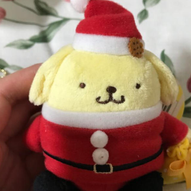 ポムポムプリンサンタぬいぐるみ