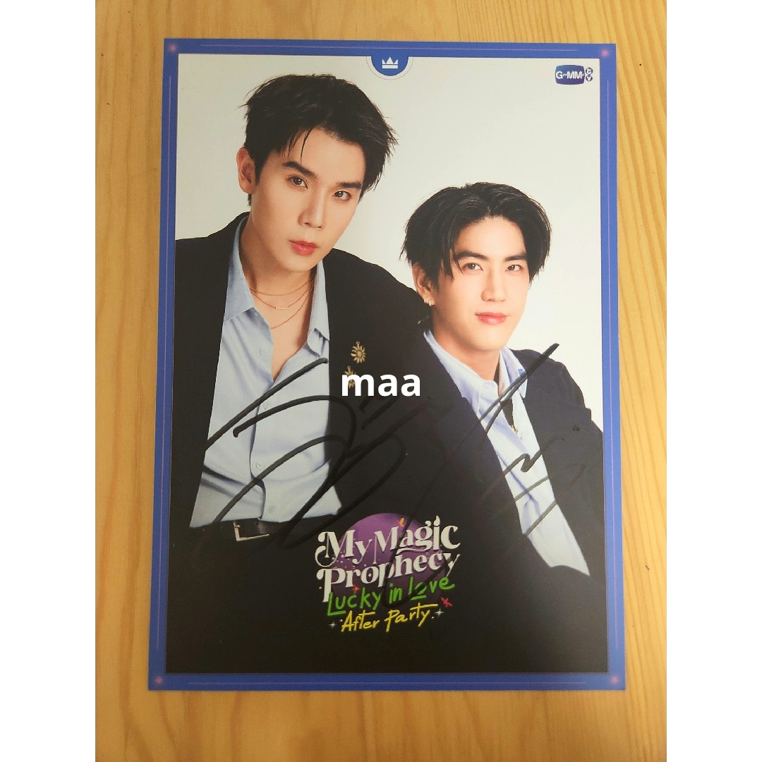 GMMTV JimmySea【 MMP 】直筆サイン入り ポストカード 1枚 タレントグッズ