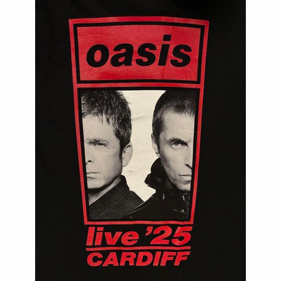 現地購入】【正規品】oasis 再結成初日 カーディフ公演日付入りTシャツ