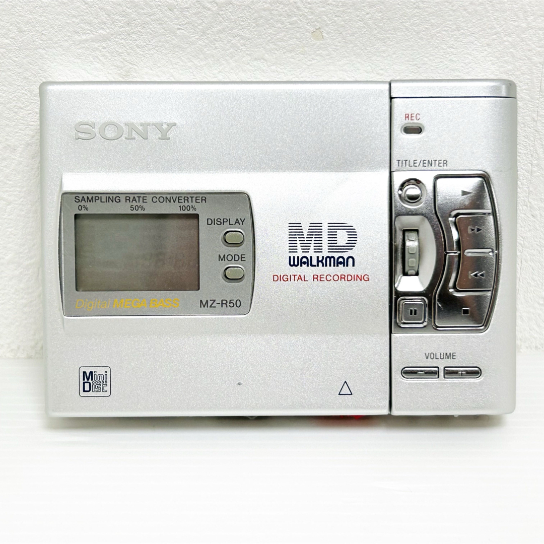 希少動作品 SONY MDウォークマン MZ-R50 シルバー WALKMAN