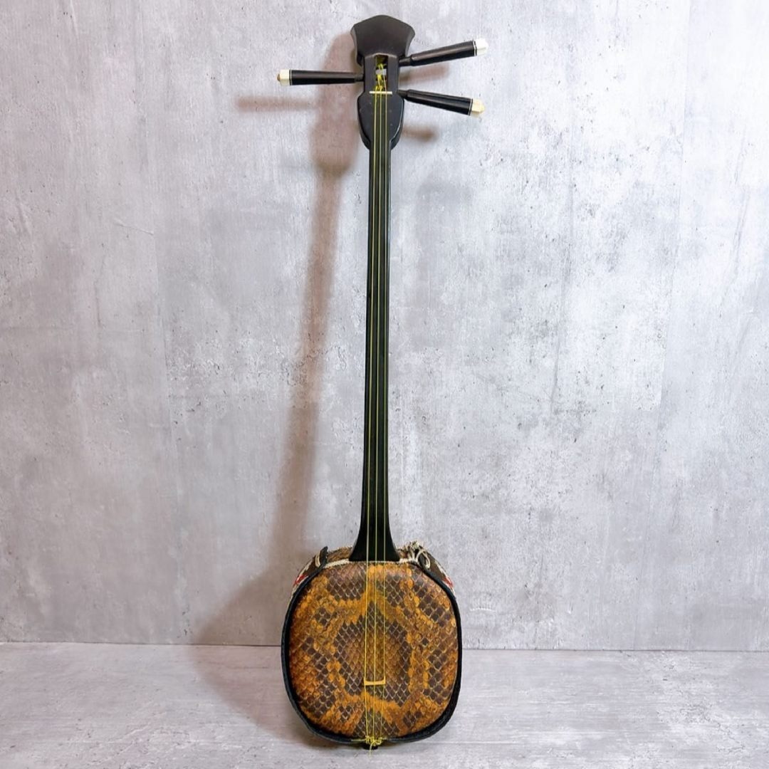 沖縄三線 蛇皮 合皮 初心者 入門者 人口革 人口皮