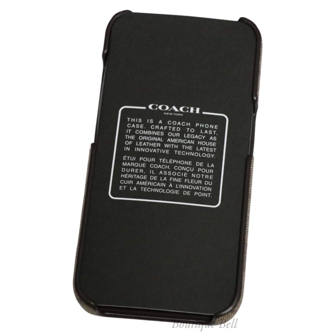 コーチ】シグネチャー PVC iPhone15Pro ケース カーキ コーチ