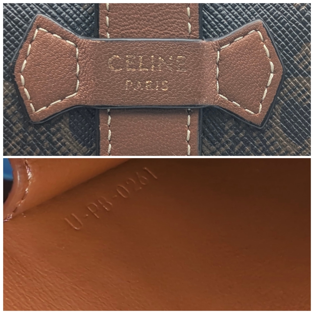 CELINE - セリーヌ 二つ折り財布 トリオンフ ミディアムストラップ