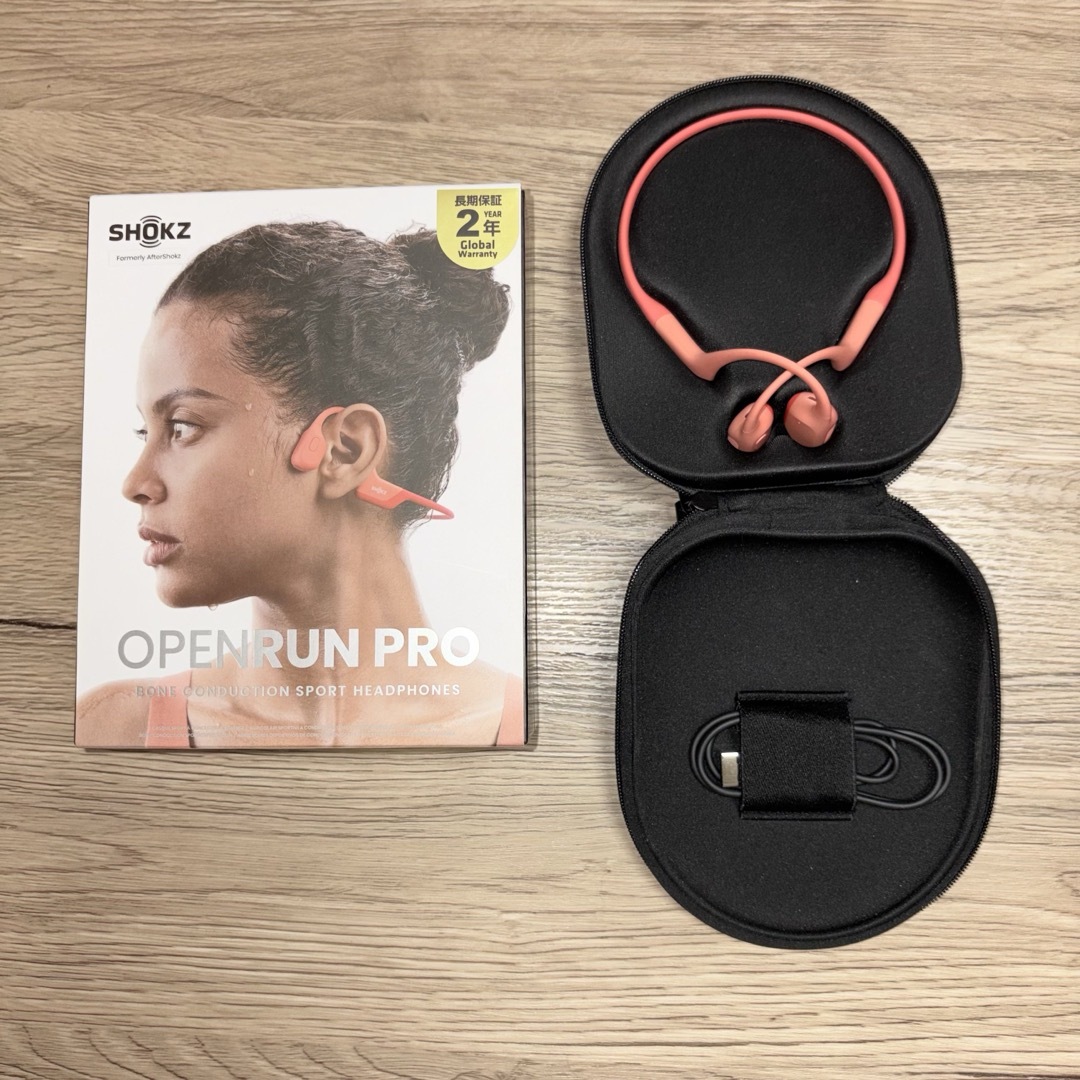 AFTERSHOKZ - SHOKZ 骨伝導ワイヤレスイヤホン OPENRUN PRO ピンクの