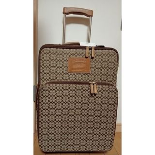 COACH - COACHコーチ ミニシグネチャー キャリーケース スーツケース
