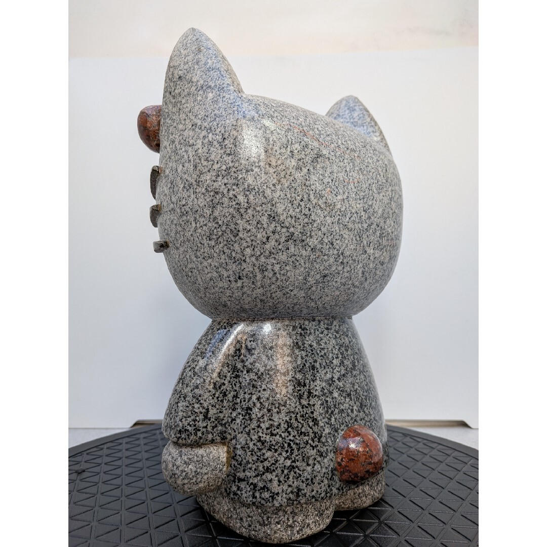 ☆b788、ハローキティ キティーちゃん 石像 御影石 置物 猫 希少 レア