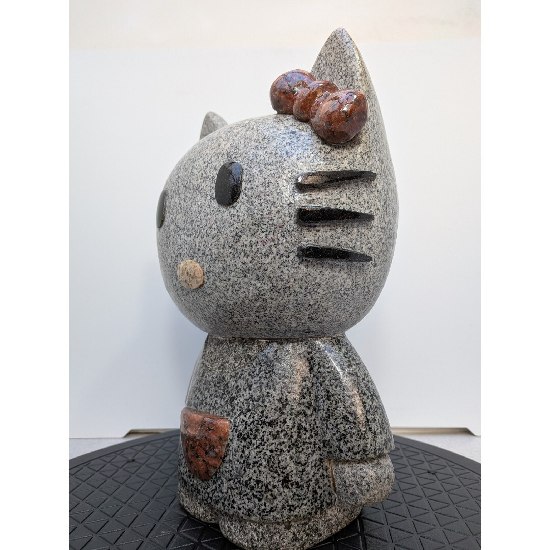 ☆b788、ハローキティ キティーちゃん 石像 御影石 置物 猫 希少 レア