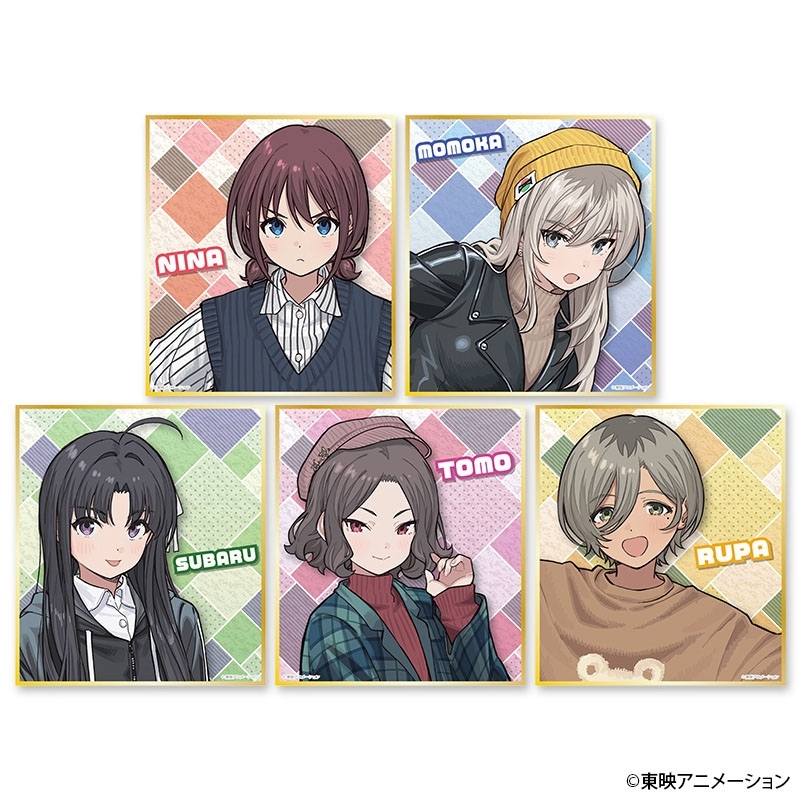 トレーディングミニ色紙（全8種のうちランダム1枚） : ガールズバンド