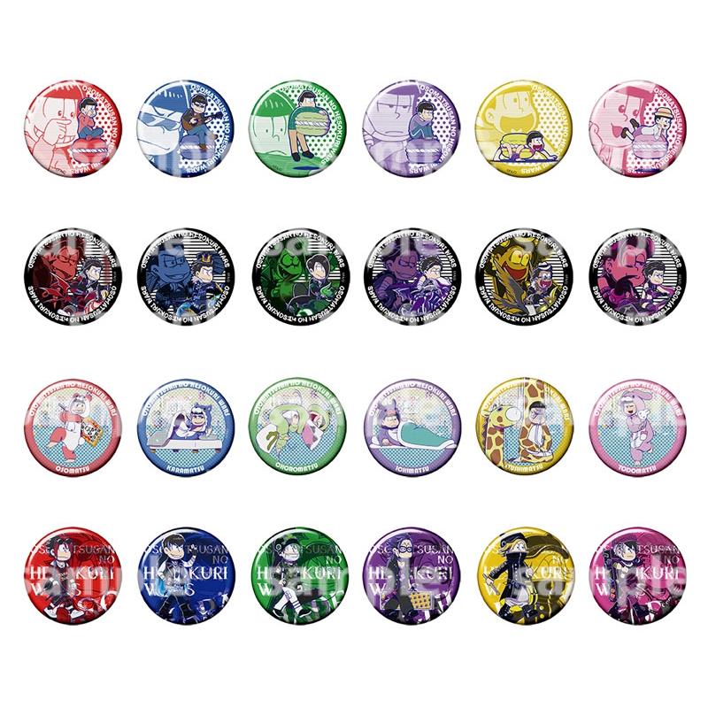 おそ松さん 一松 へそウォ 缶バッジ 5点セット 新品未使用 元祖