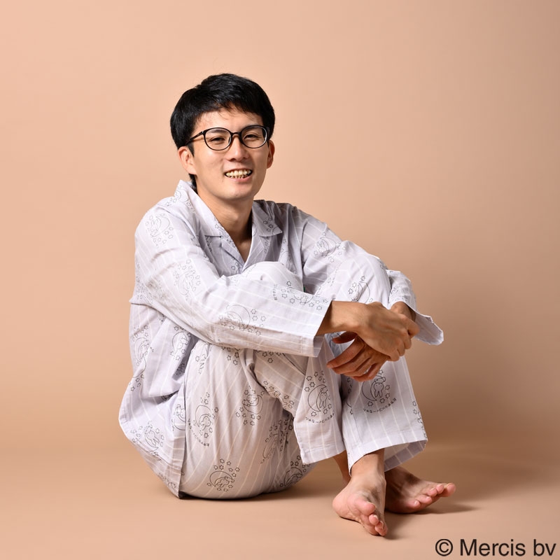 限定おやすミッフィーちゃんパジャマXLグレー×アイボリー おやす