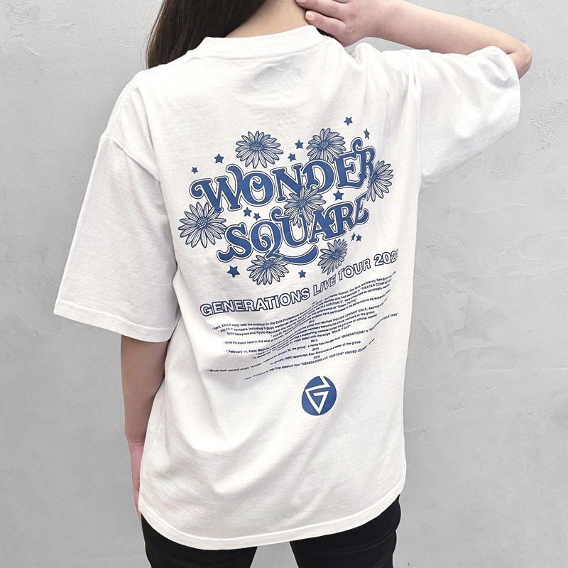WONDER SQUARE ツアーTシャツ/WHITE/L : GENERATIONS from EXILE TRIBE