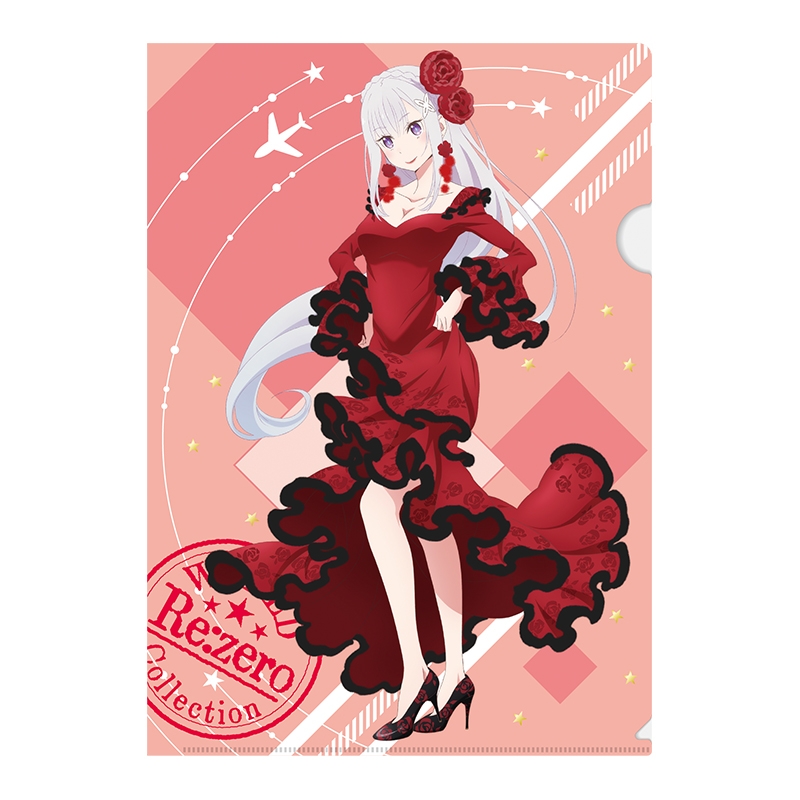 ローソン Re:ゼロから始まる異世界生活 クリアファイルセット ドレス