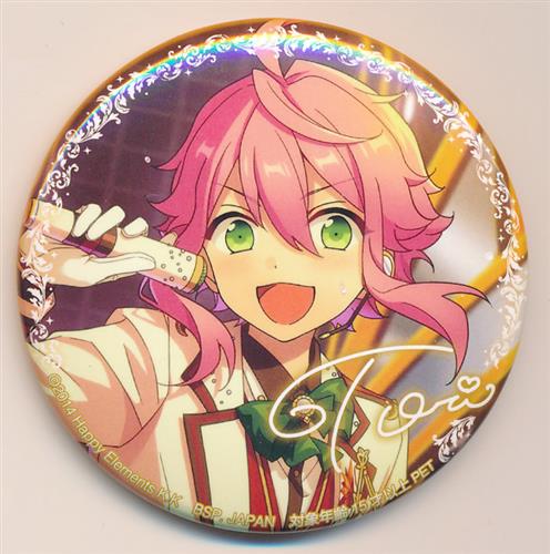 桃李 缶バッジ ホワイトブリム あんスタ あんスタ 姫宮桃李 ホワイト