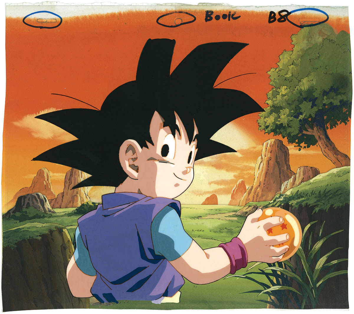Goku セル画 手書きメモ付き