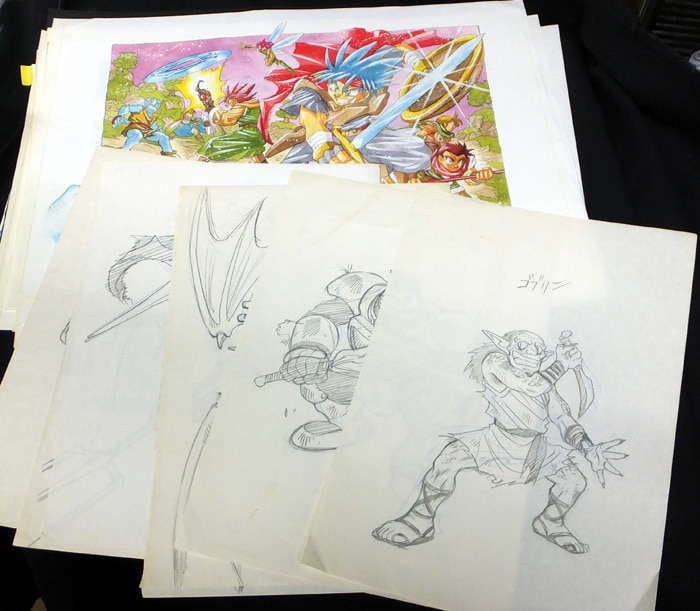 古澤純也直筆カラーイラスト(主線はコピー)ドラゴンズヘヴン