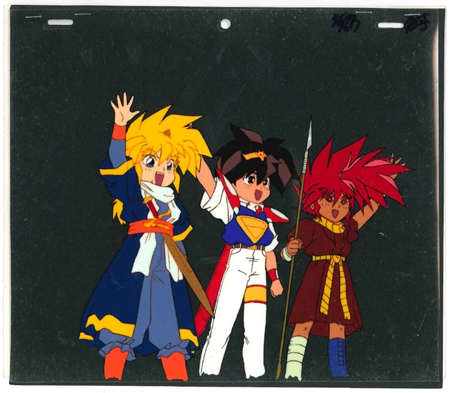 セル画 背景付き 魔神英雄伝ワタル 戦部ワタル 虎王 海火子