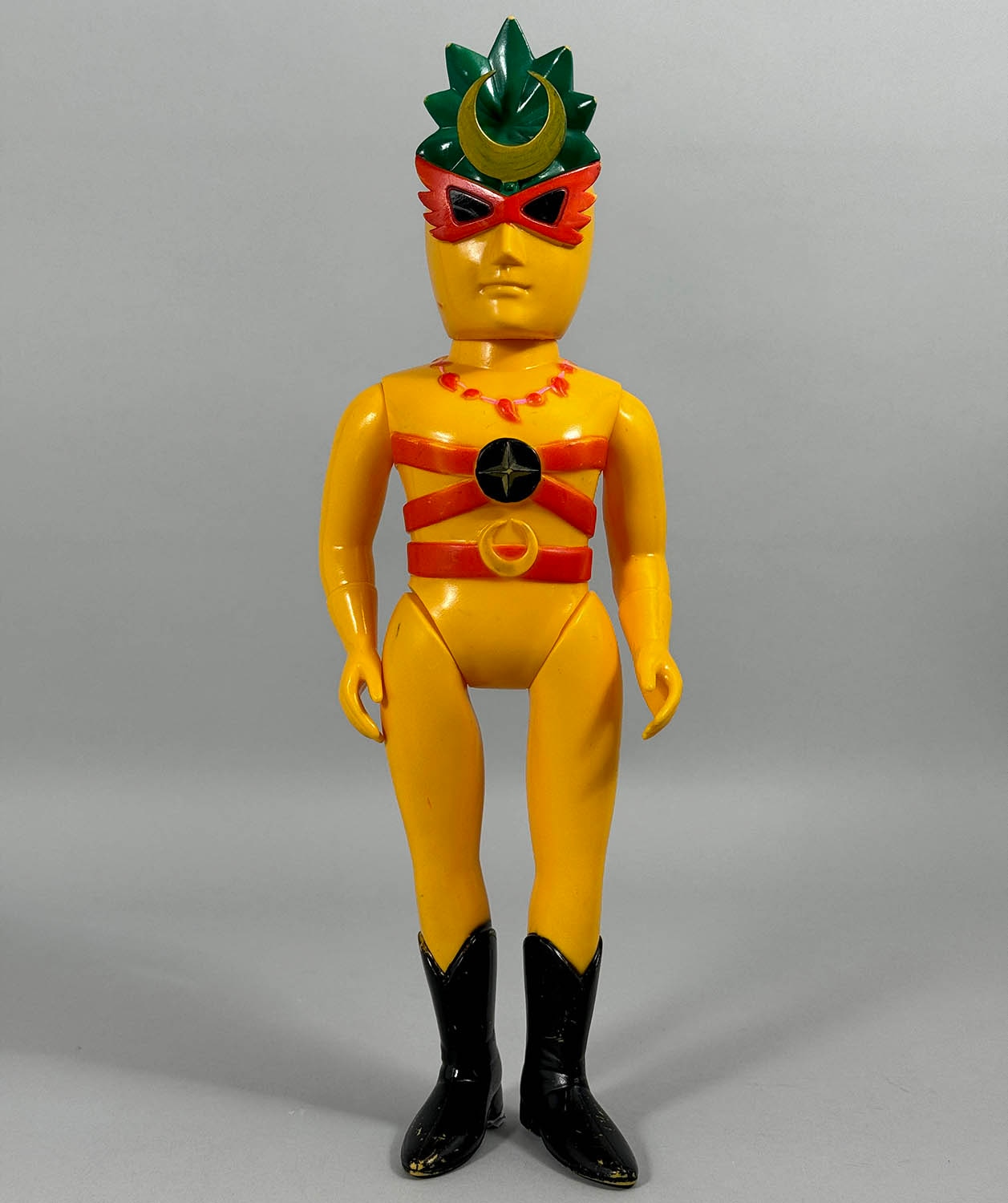 I12 当時物 タカトク レインボーマン 炎の化身 ダッシュ2 ソフビ 人形