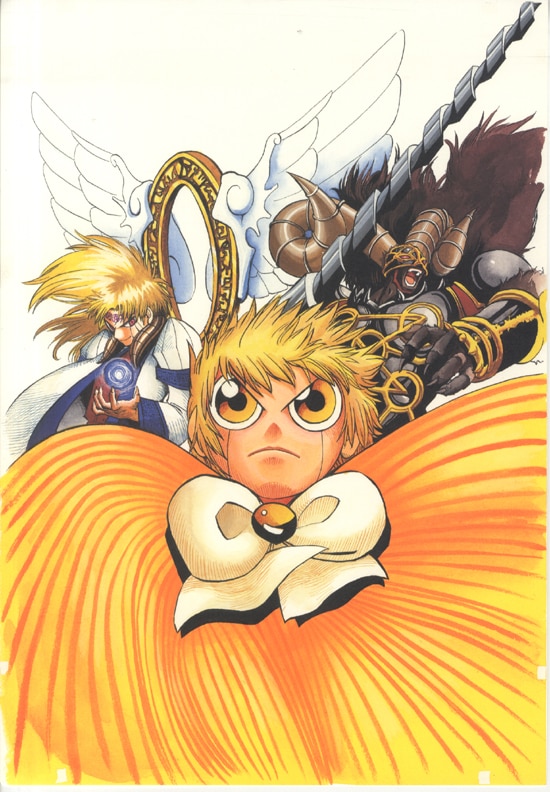 金色のガッシュと雷句誠原画展 複製原画 集合 金色のガッシュ!!と雷句